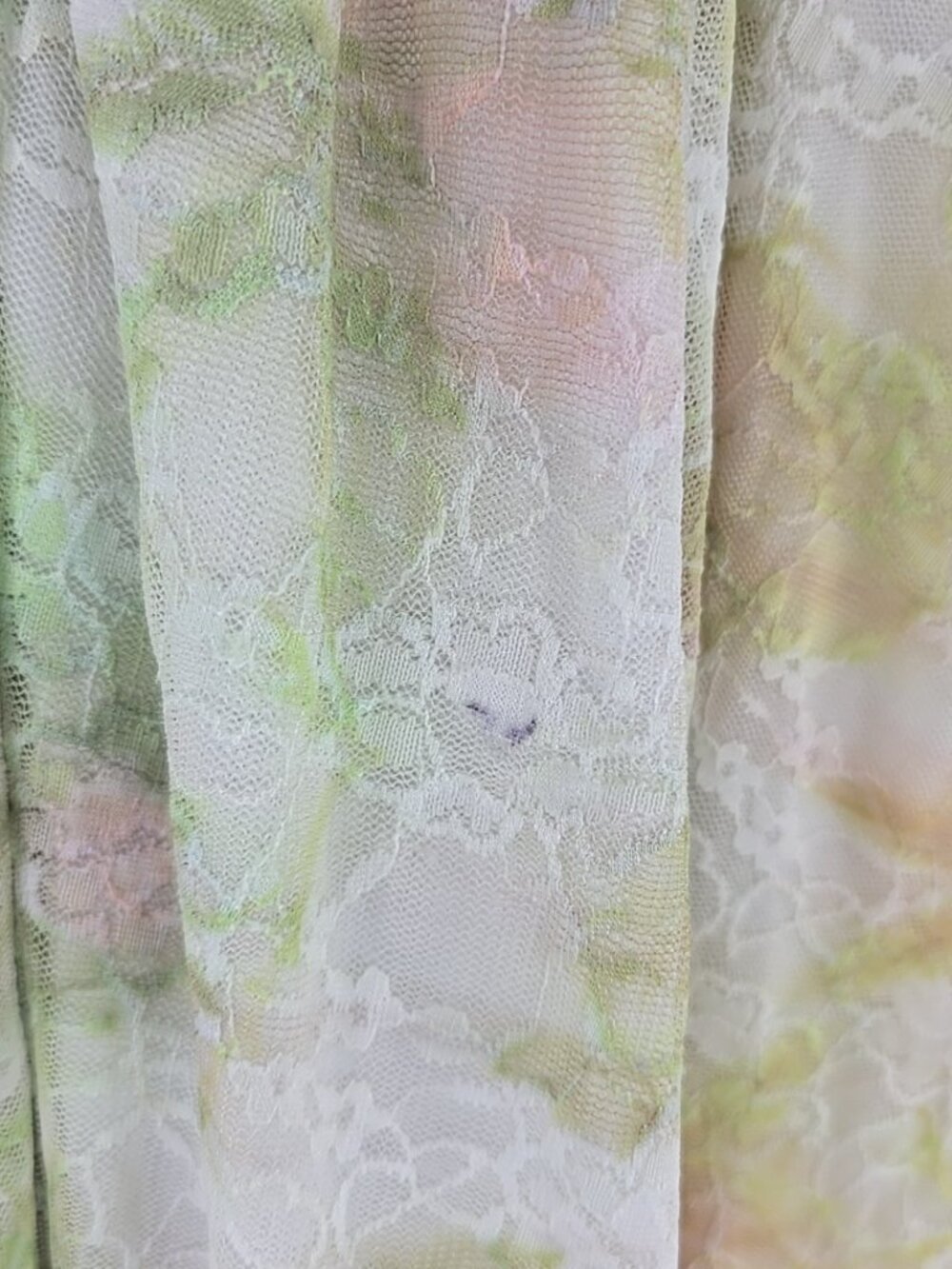 DISNEY PRINCESS Pastel Floral Lace Dress MEDIUM White Trim Fairytale Cottagecore - Picture 5 of 16
